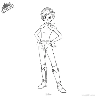 Free printable Bulma 1 Coloring Page - Free PDF Printable Fortnite Coloring Sheets coloring page